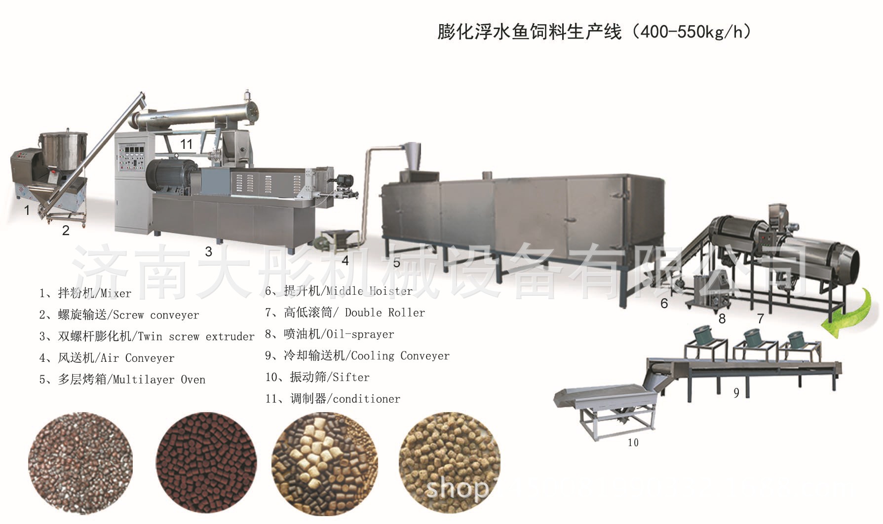 丰鲤饲料生产线 高效浮水鱼饲料加工机械与粮食加工设备的领航者